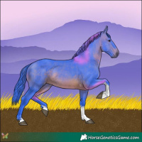 Horse Color:Watercolor Brown Tobiano 