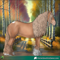 Horse Color:Gold Champagne Tobiano