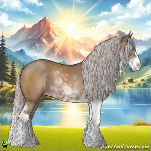 Horse Color:Silver Brown Dun Sabino 
