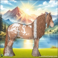 Horse Color:White Spotted Gold Champagne Appaloosa 