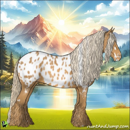 Horse Color:White Spotted Palomino Appaloosa 