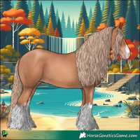 Horse Color:White Spotted Gold Champagne