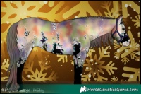 Horse Color:Nacre Buckskin Onyx Sabino