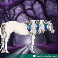 Horse Color:Cremello Dun Splash