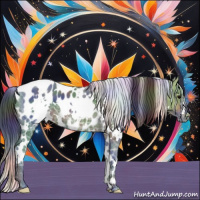 Horse Color:Nacre White Spotted Brown Ice Appaloosa 