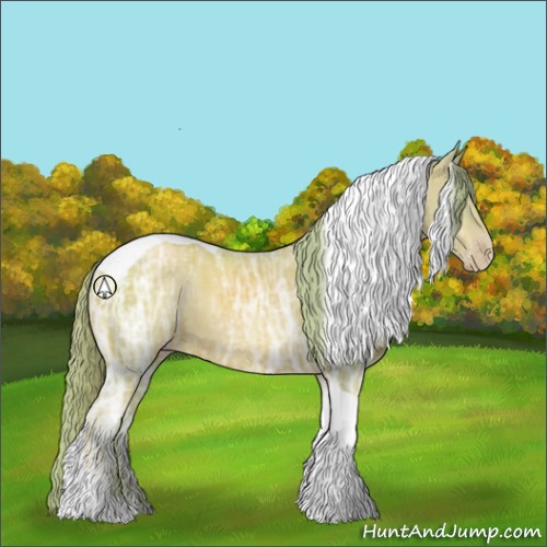Horse Color:Watercolor Gold Champagne Ice Tobiano Rabicano 