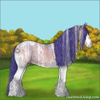 Horse Color:Watercolor White Spotted Brown Ice Tobiano 