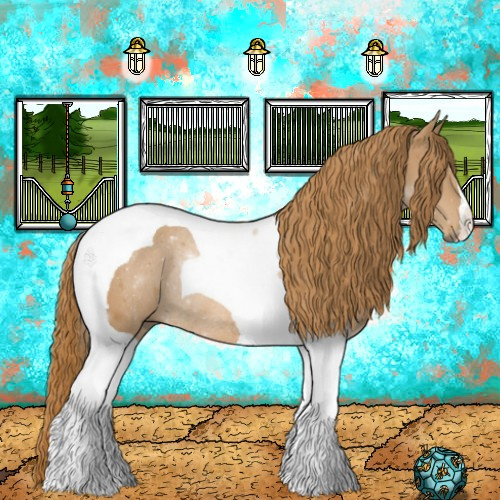 Horse Color:Chestnut Tobiano Rabicano 