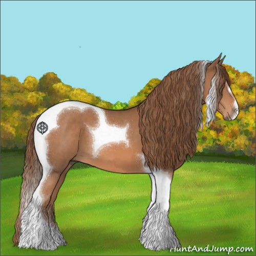 Horse Color:Chestnut Tobiano 