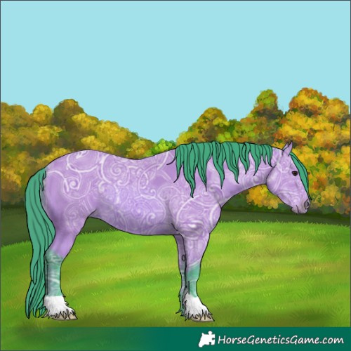 Horse Color:Watercolor Bay Ice 