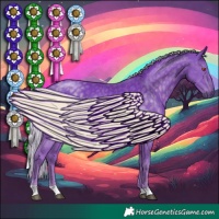 Horse Color:Watercolor Silver Black Chinchilla