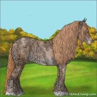 Horse Color:Gold Champagne Ice Varnish 