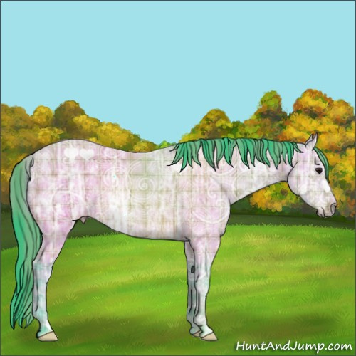 Horse Color:Watercolor Plaid  Bay Ice 