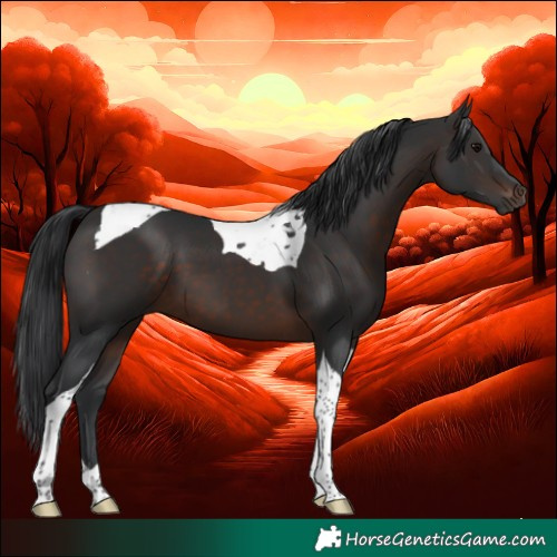 Horse Color:Brown Tobiano