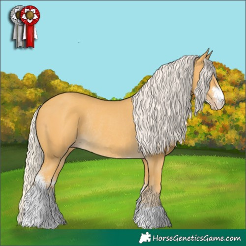 Horse Color:Silver Classic Cream Champagne Sabino Rabicano 
