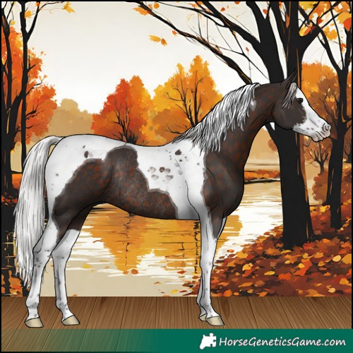 Horse Color:White Spotted Silver Brown Splash Tobiano Rabicano 