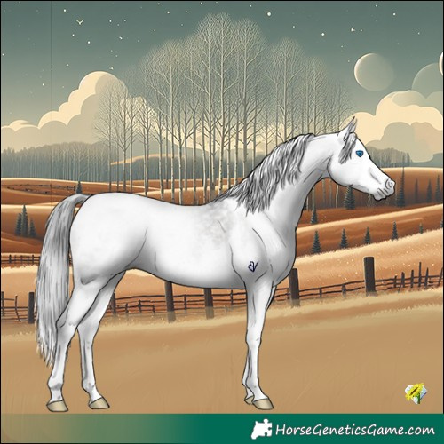 Horse Color:Gray White Spotted Brown Splash Tobiano Appaloosa