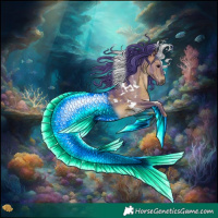 Horse Color:Watercolor White Spotted Brown Dun 