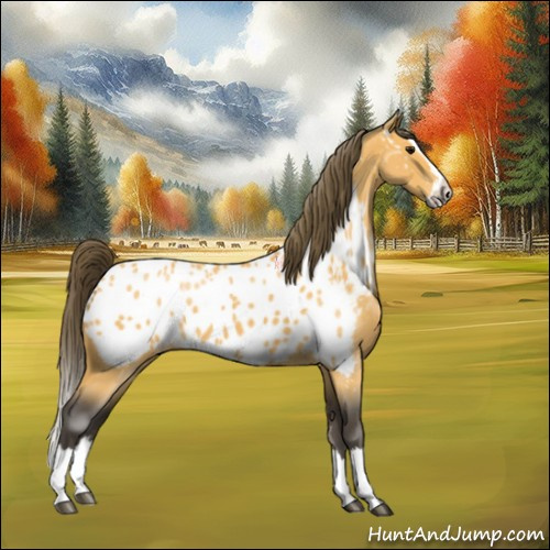 Horse Color:Buckskin Roan Splash Blanket 