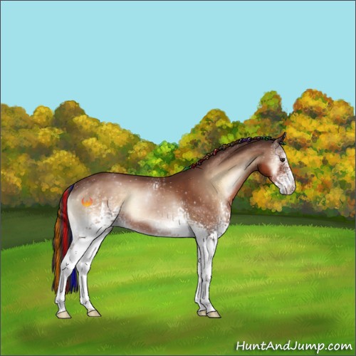 Horse Color:Painted White Spotted Bay Onyx 