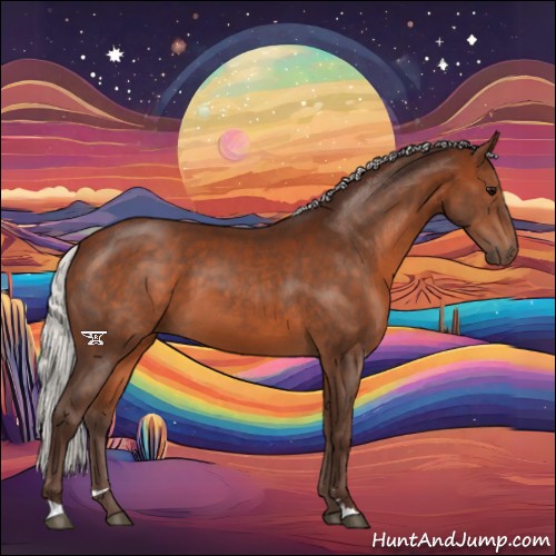Horse Color:Silver Bay Sabino