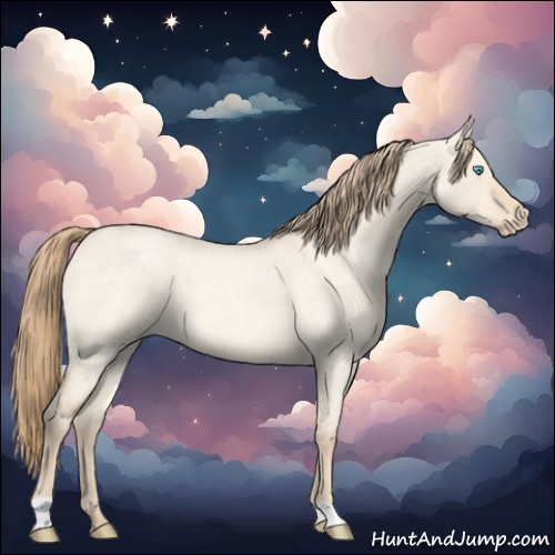 Horse Color:Perlino Roan Dun