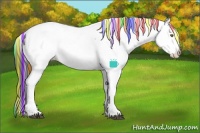 Horse Color:Painted Brown Ice Dun Sabino Splash Near Leopard Rabicano
