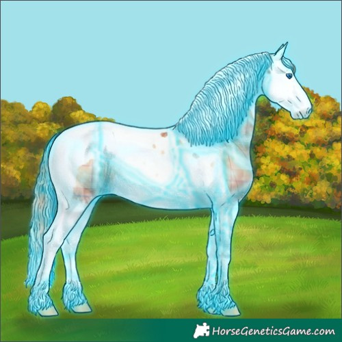 Horse Color:Thunderstruck Plaid Brown Ice Pearl Onyx Splash Tobiano