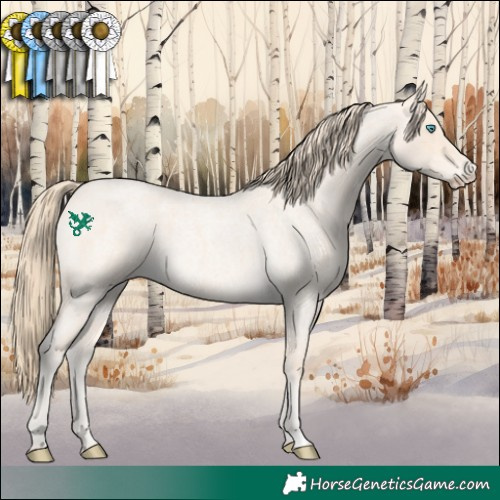 Horse Color:Perlino Roan 