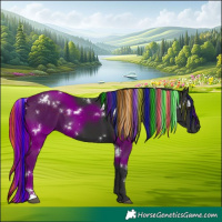 Horse Color:Painted White Spotted Liver Chestnut 