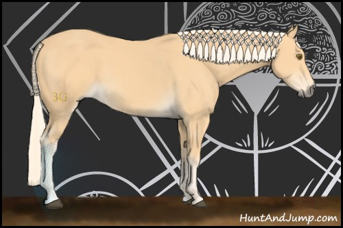 Horse Color:Palomino Mushroom