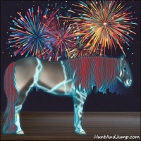 Horse Color:Painted Thunderstruck Blue Onyx
