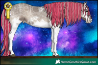 Horse Color:Painted White Spotted Silver Blue Onyx Ice