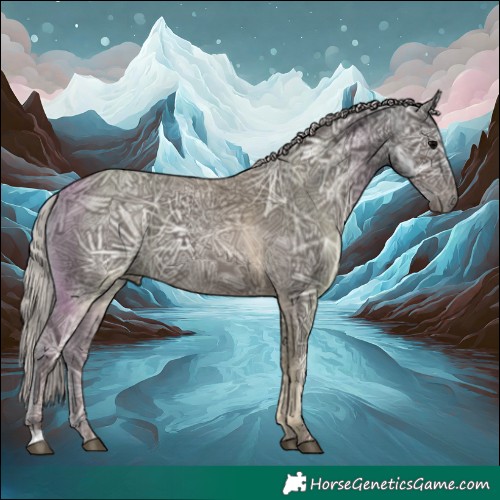 Horse Color:Silver Black Ice