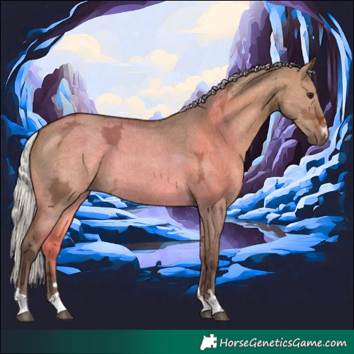 Horse Color:Silver Brown Ice Dun
