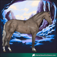 Horse Color:Silver Brown Ice Dun 