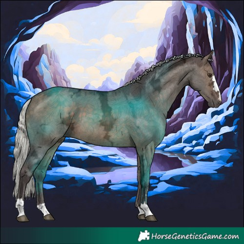Horse Color:Silver Brown Ice Dun 