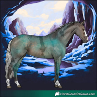 Horse Color:Silver Brown Ice Dun 