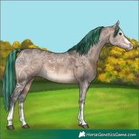 Horse Color:Painted Brown Ice Dun 