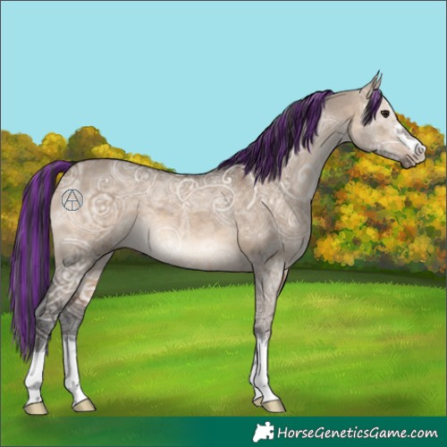 Horse Color:Painted Brown Ice Dun 