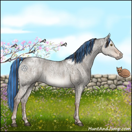 Horse Color:Painted Liver Red Dun Ice 