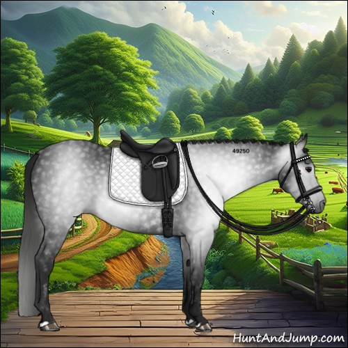 Horse Color:Gray Black 