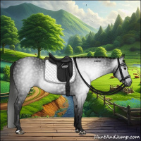 Horse Color:Gray Black 