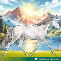 Horse Color:White Spotted Cremello Splash 