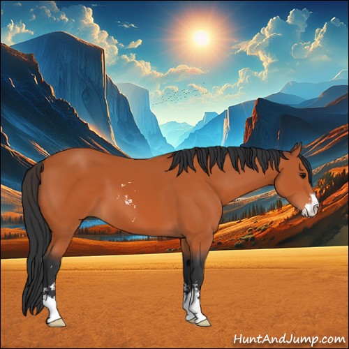 Horse Color:Bay Sabino 