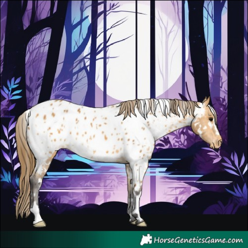 Horse Color:White Spotted Buckskin Appaloosa 