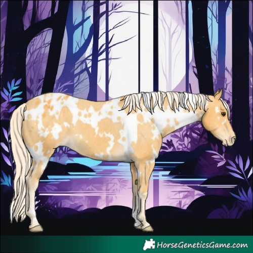 Horse Color:White Spotted Palomino Appaloosa 