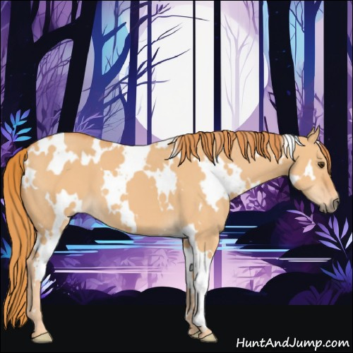 Horse Color:White Spotted Red Dun 