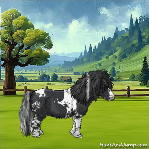 Horse Color:Black Splash Tobiano 