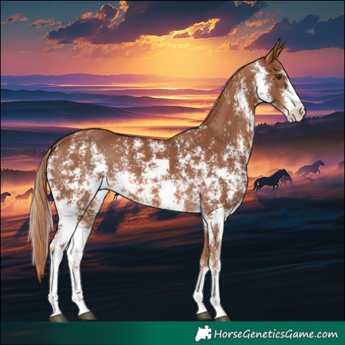 Horse Color:Chestnut Sabino 